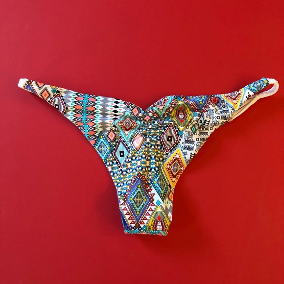 RED CARTER Bikini Bottom Mediterranean Print 8 MED - Picture 5 of 8